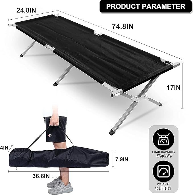 Folding Single Person Bed - Image 2