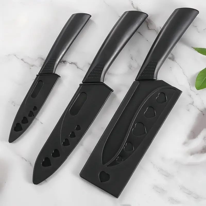 3PCS BLACK KNIFE