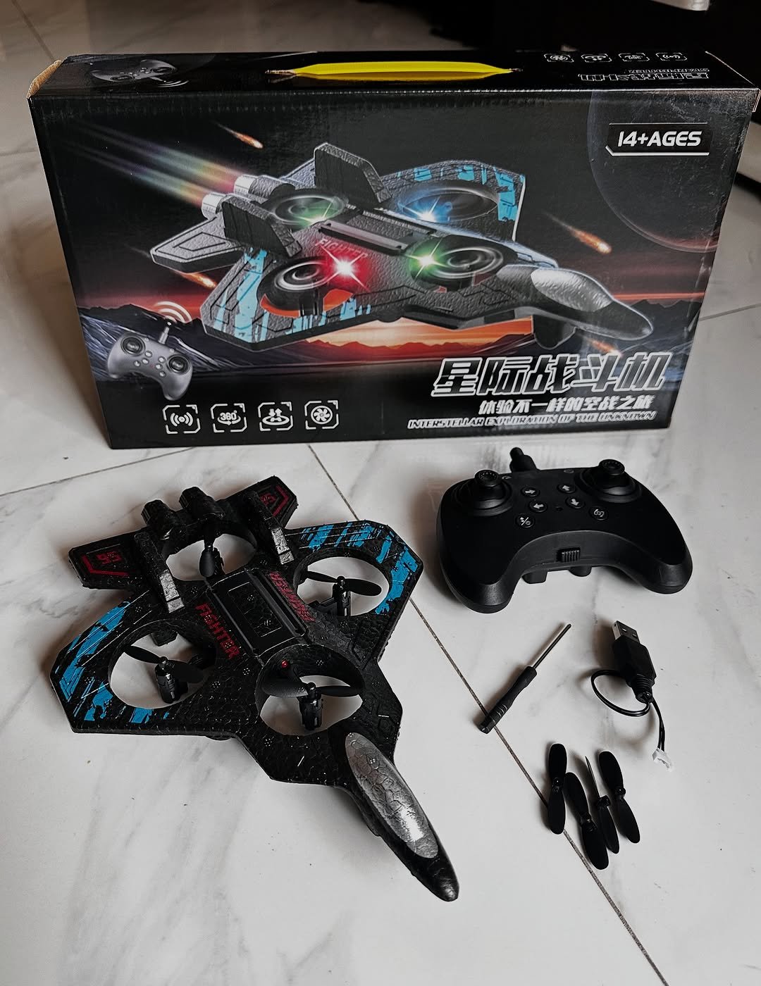 RC Fighter Drone with Camera | 40KMPH Speed | 20-25 Min Flight Time | Buy Online India - Image 2